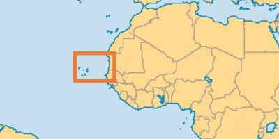 Pokaži Cape Verde na svijetu mapu