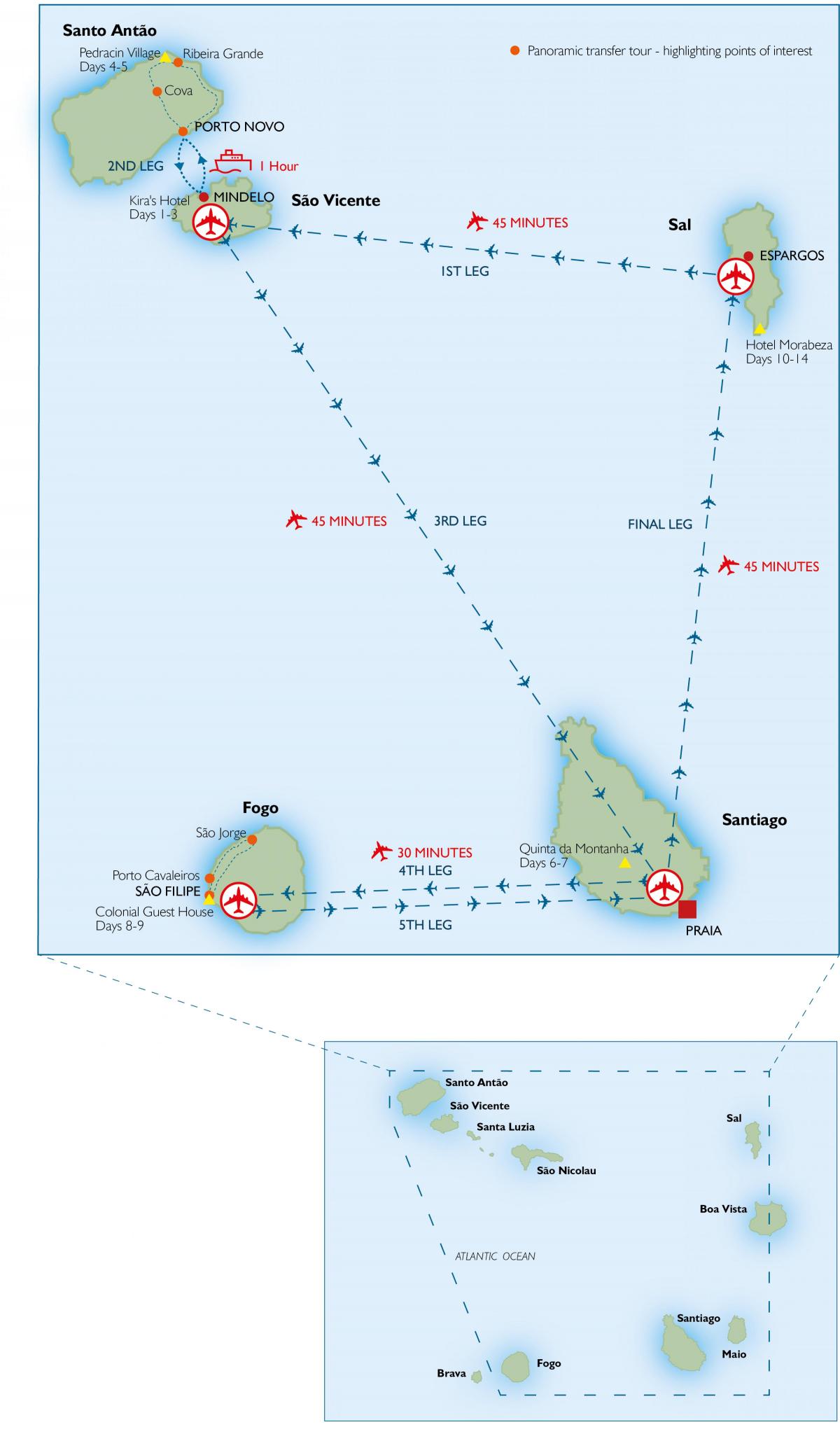 mapa Cape Verde aerodrome